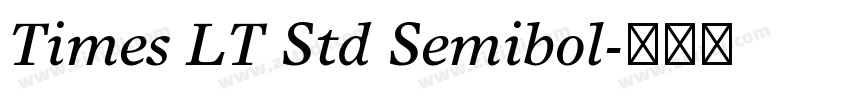 Times LT Std Semibol字体转换